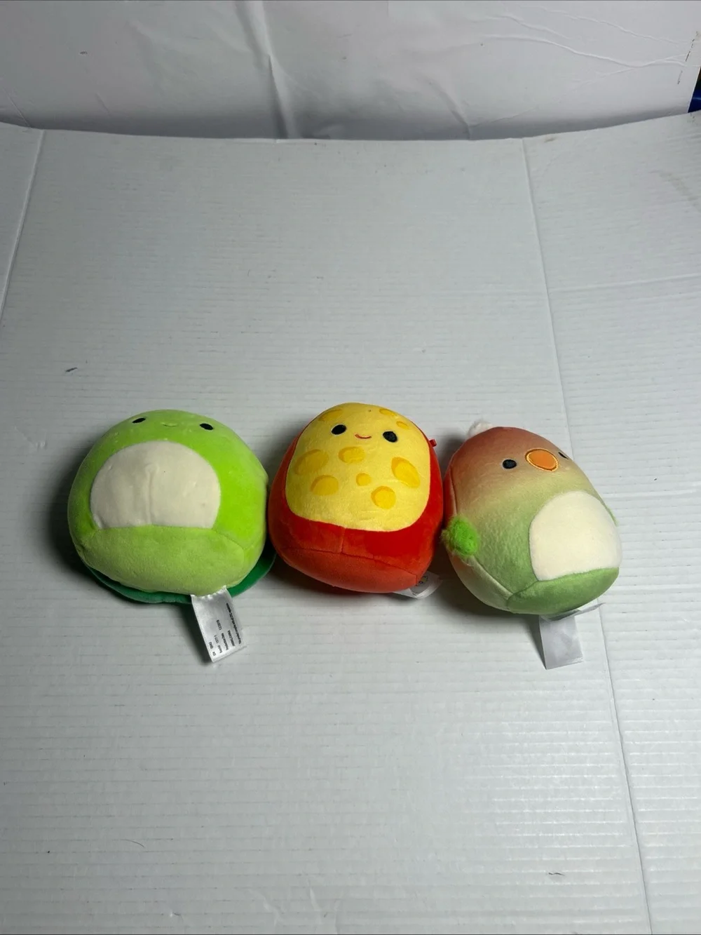 Squishmallow stuffed animals by Kellytoy. Set of three